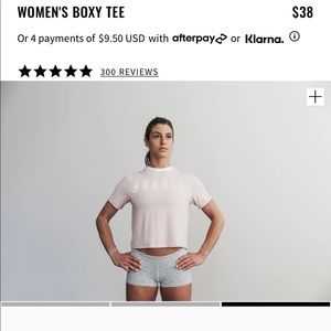 Nobulle women’s crop T light pink